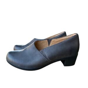 Dansko Camdyn Gray Leather Heel Women size 40 US 10